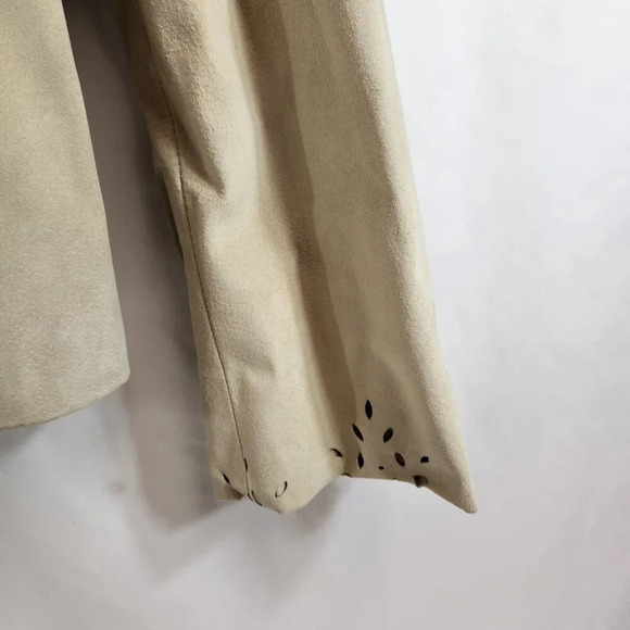 Danier Matching 2-Piece Suede Jacket & Crop Pants Size  12 - Picture 6 of 16